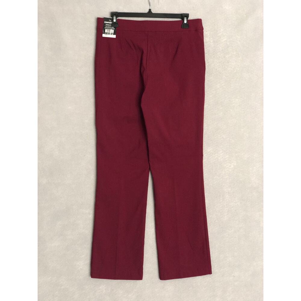 Counterparts Mid-Rise Boot Cut Pants Burgundy Women's XL NEW - Picture 3 of 7
